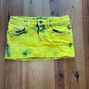 Yellow Diesel Mini Skirt